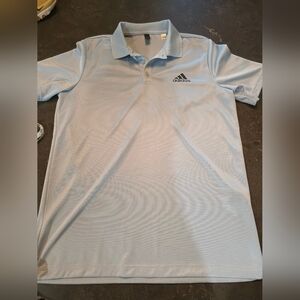 Adidas Men's Light Blue Polo Shirt